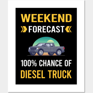 Weekend Forecast Diesel Truck Trucks Posters and Art